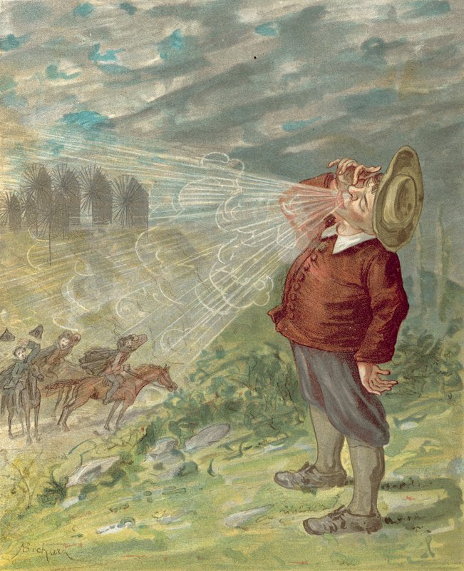 Münchausen báró kalandjai (chromolitho) alkotó: Alphonse Adolphe Bichard