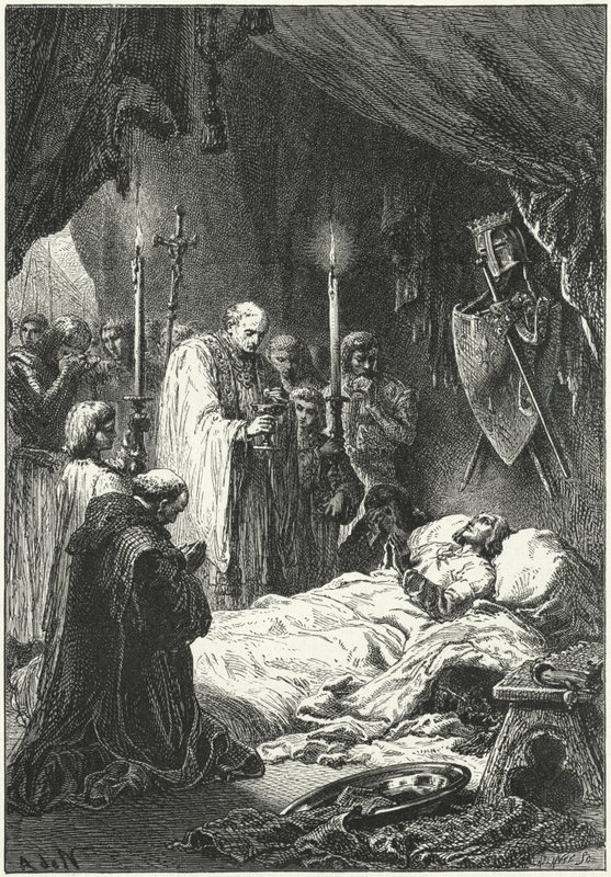 IX. Lajos francia király halála alkotó: Alphonse Marie de (after) Neuville