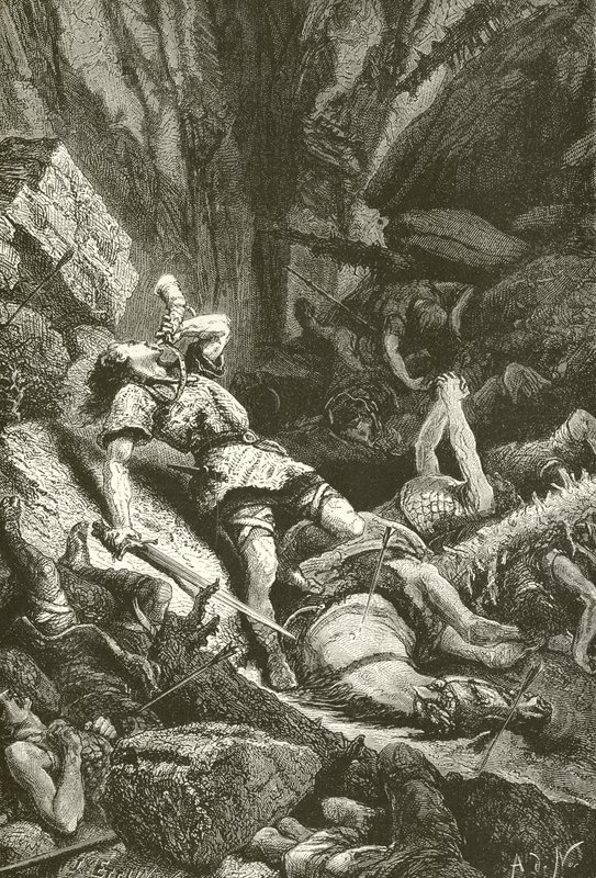 Roland Roncesvalles-ben alkotó: Alphonse Marie de Neuville