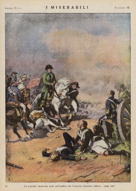 Illusztráció Victor Hugo Les Miserables című művéhez (színes litográfia) alkotó: Ambrogio Lombardi