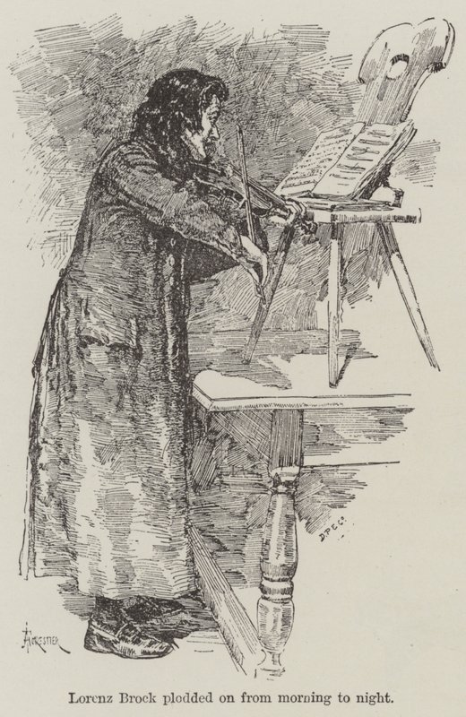 Egy hegedű egy dallammal, írta R E Francillon alkotó: Amedee Forestier