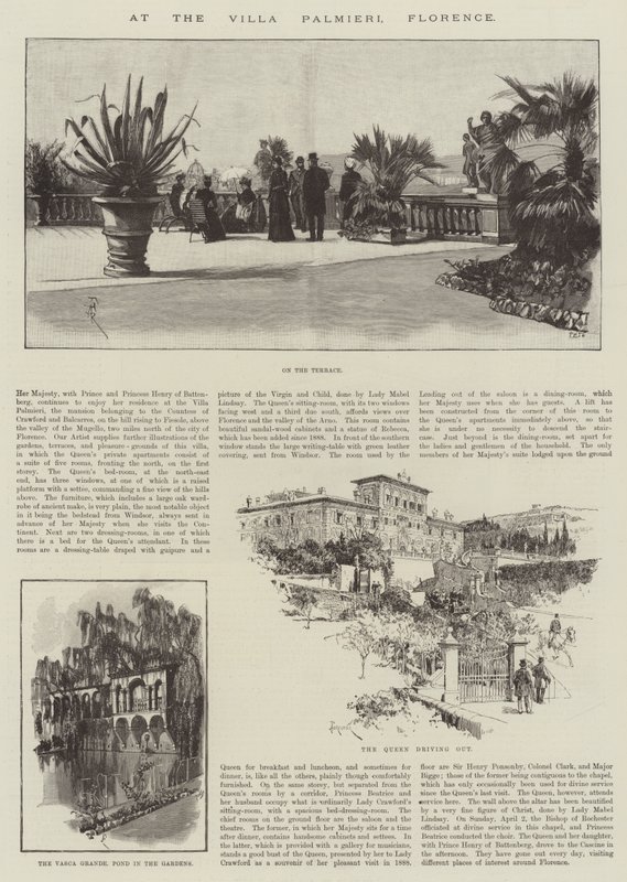 A Villa Palmieriben, Firenze alkotó: Amedee Forestier