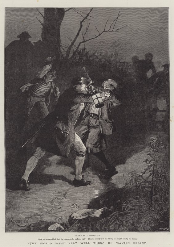 A világ akkor nagyon jól ment, Walter Besant alkotó: Amedee Forestier