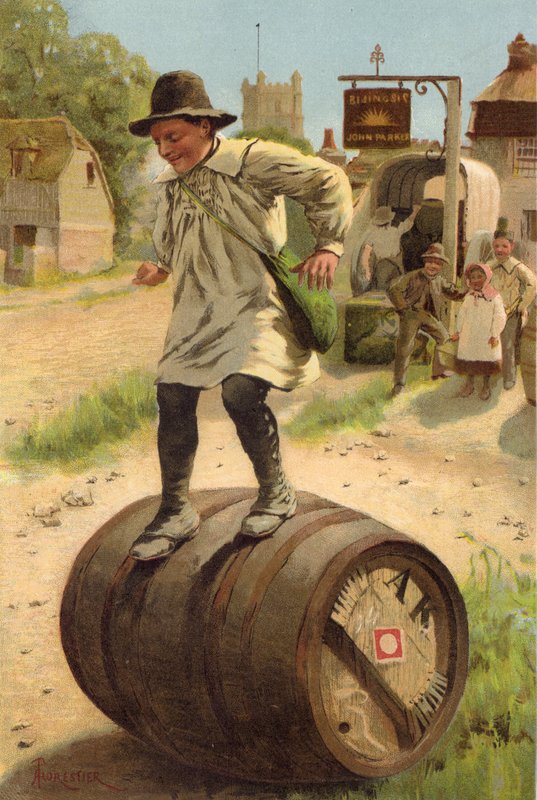 Veszélyes sport (színes litho) alkotó: Amedee (after) Forestier