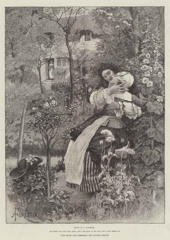 A hitért és szabadságért, Walter Besant alkotó: Amedee Forestier