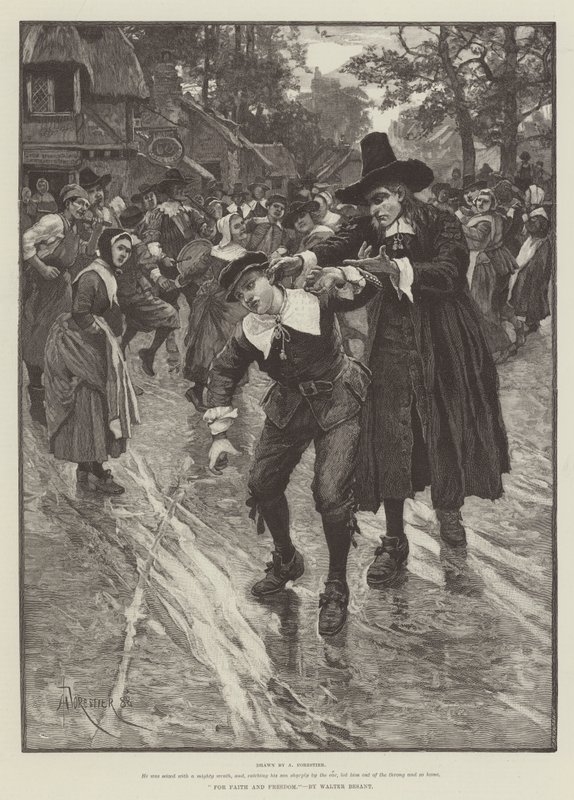 A hitért és szabadságért, Walter Besant alkotó: Amedee Forestier