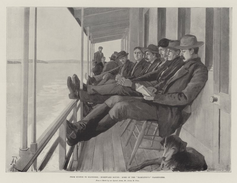 Eustontól Klondike-ig, Homeward Bound, néhány Hamilton utasa alkotó: Amedee Forestier