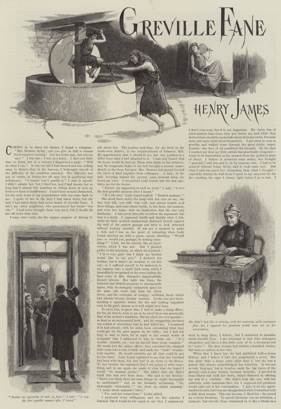 Greville Fane, Henry James alkotó: Amedee Forestier