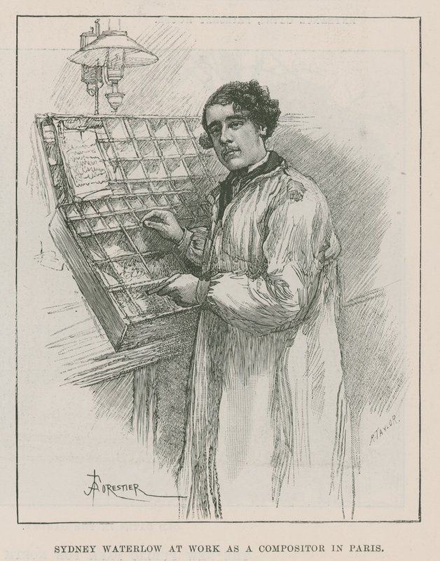 Sir Sydney Waterlow, zeneszerzőként dolgozik Párizsban. alkotó: Amedee Forestier