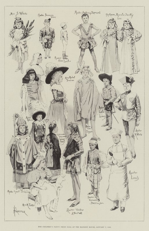 Gyermek Díszruhabál a Kúriaházban, 1896. január 7 alkotó: Amedee Forestier
