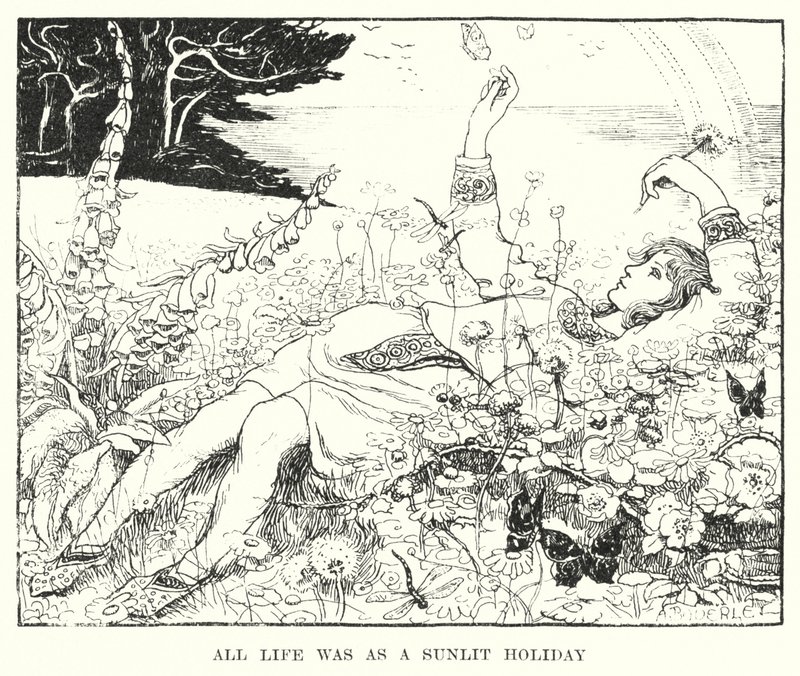 Az egész élet olyan volt, mint egy napsütötte ünnep (metszet) alkotó: Amelia M. (attr.to) Bowerley or Bauerle