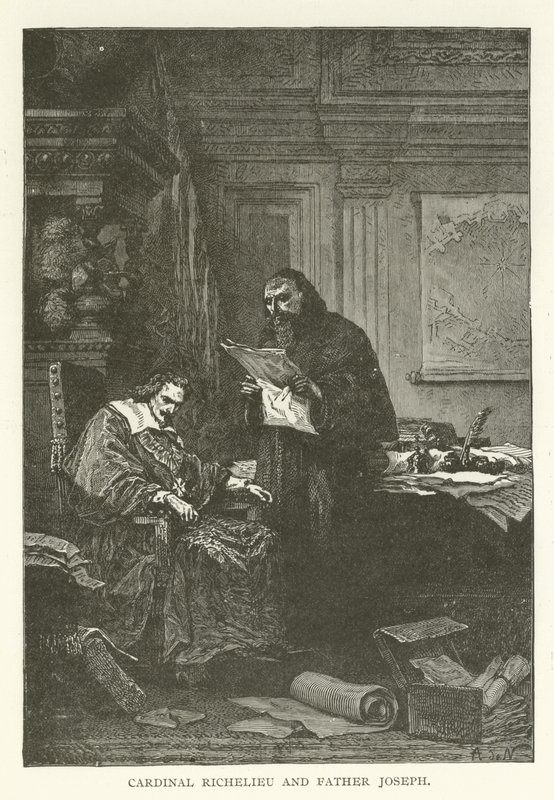 Richelieu bíboros és József atya alkotó: American School