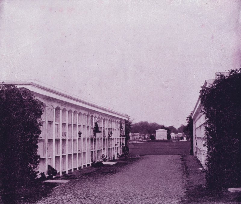 Avenue of Tombs in Washington Cemetery, New Orleans (f/w fotó) alkotó: American Photographer (after)