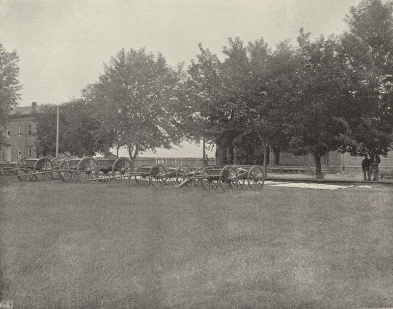 Akkumulátor: Fort Omaha, Nebraska (f/w fotó) alkotó: American Photographer (after)