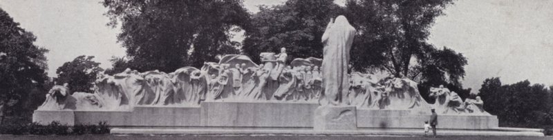 Chicago: Az idő kútja, Lorado Taft remekműve a Washington Parkban (f/w fotó) alkotó: American Photographer (after)