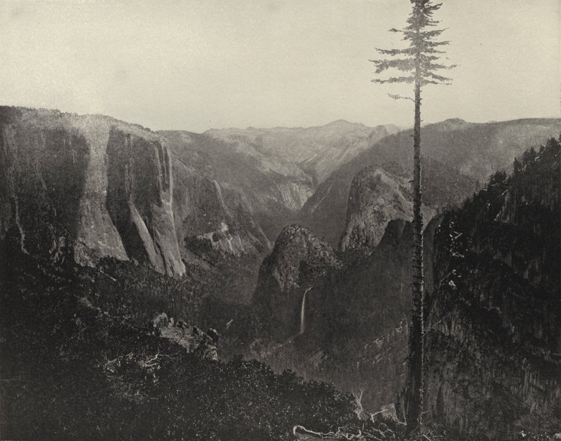 Általános nézet a Yosemite-völgyről, Kalifornia (f/w fotó) alkotó: American Photographer (after)