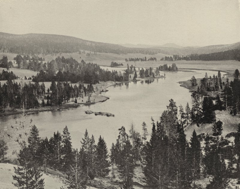 Hayden Valley, Yellowstone Nemzeti Park (f/w fotó) alkotó: American Photographer (after)