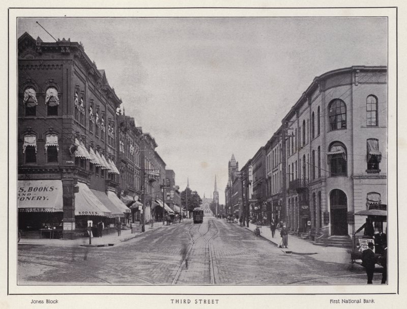 Jamestown, NY: Third Street (f/w fotó) alkotó: American Photographer (after)