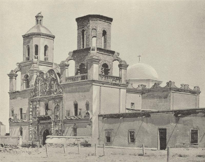 Mission San Xavier Del Bac, Arizona (f/w fotó) alkotó: American Photographer (after)