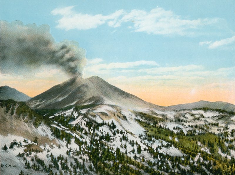 Mount Lassen kitörés közben (fotó) alkotó: American Photographer (after)