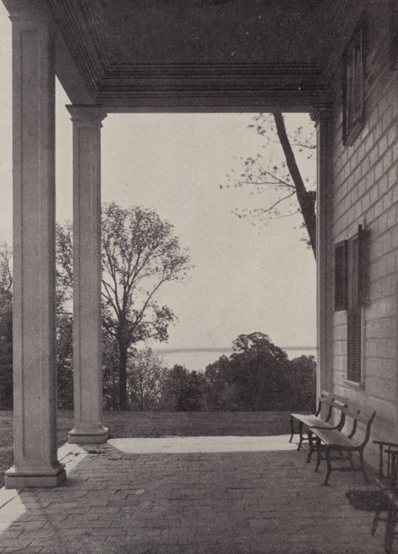 Mount Vernon: East Portico (f/w fotó) alkotó: American Photographer (after)