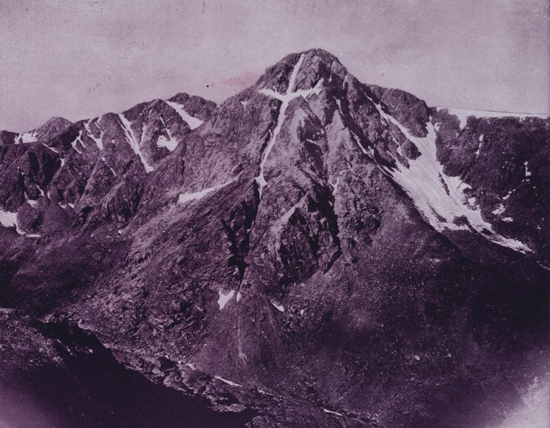 A Szent Kereszt hegye, Colorado (f/w fotó) alkotó: American Photographer (after)