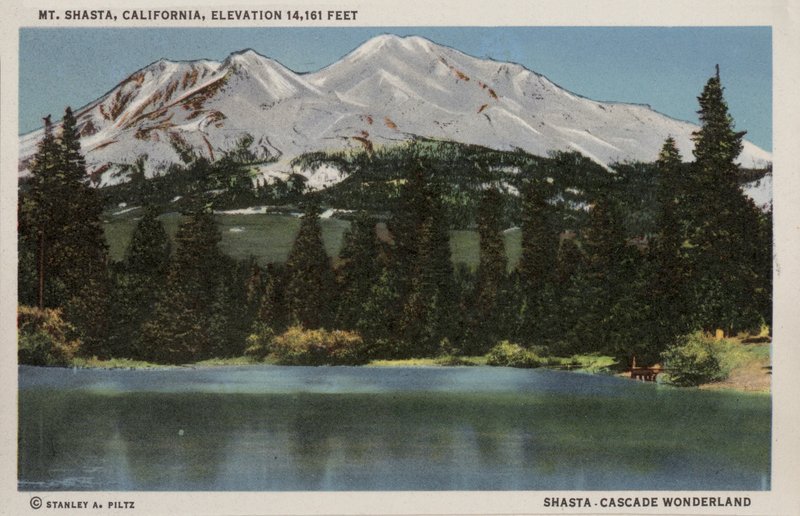 Mt Shasta, Kalifornia, 14 161 láb magasság (fotó) alkotó: American Photographer (after)