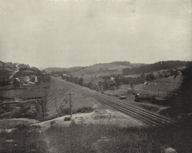 Natural Gas Wells, Grapeville, Pennsylvania (f/w fotó) alkotó: American Photographer (after)
