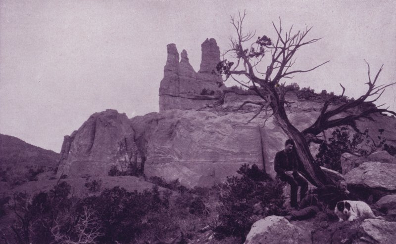 Navajo templom, Fort Wingate közelében (f/w fotó) alkotó: American Photographer (after)