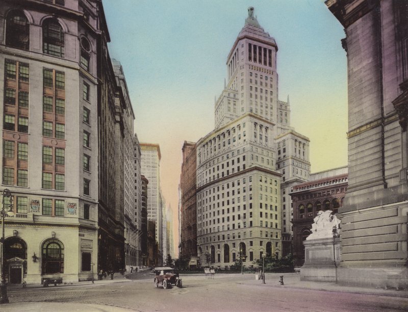 New York: Washington Building, No 1 Broadway; Standard Olaj épület; Egyedi ház (fotó) alkotó: American Photographer (after)