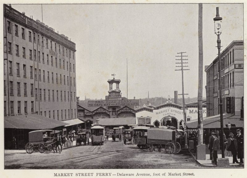 Philadelphia: Market Street Ferry, Delaware Avenue, a Market Street lábánál (f/w fotó) alkotó: American Photographer (after)
