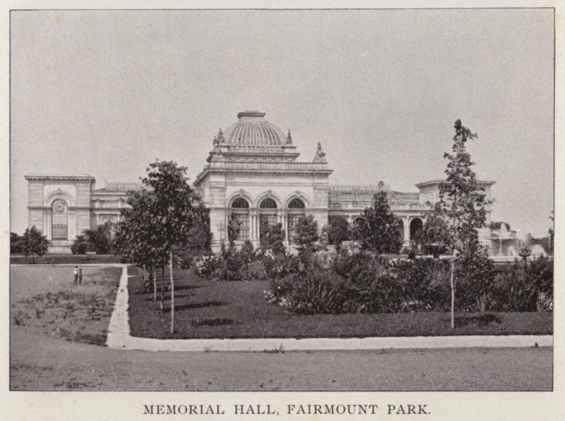 Philadelphia: Memorial Hall, Fairmount Park (f/w fotó) alkotó: American Photographer (after)