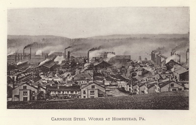 Pittsburgh: Carnegie Steel Works at Homestead, Pennsylvania (f/w fotó) alkotó: American Photographer (after)