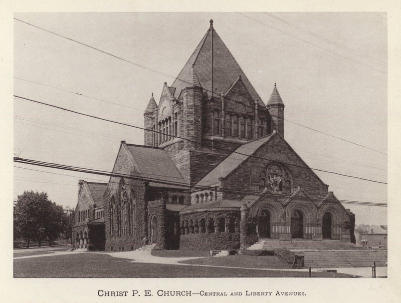 Pittsburgh: Christ P E Church, Central and Liberty Avenues (f/w fotó) alkotó: American Photographer (after)
