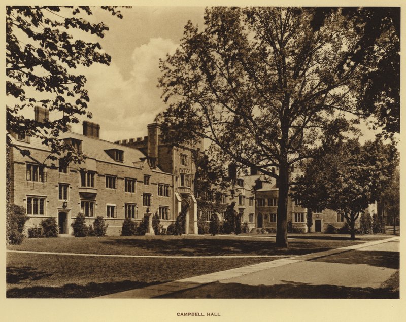 Princetoni Egyetem: Campbell Hall (f/w fotó) alkotó: American Photographer (after)