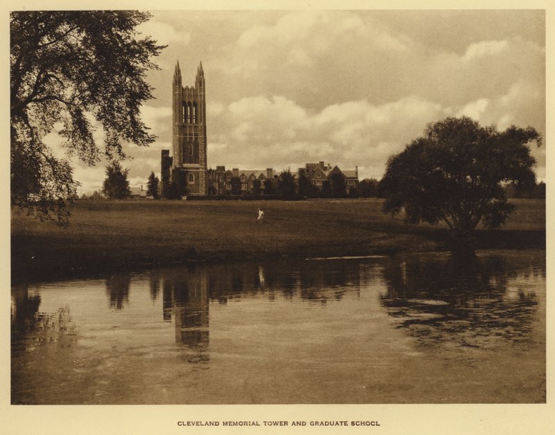 Princetoni Egyetem: Cleveland Memorial Tower és Graduate School (f/w fotó) alkotó: American Photographer (after)