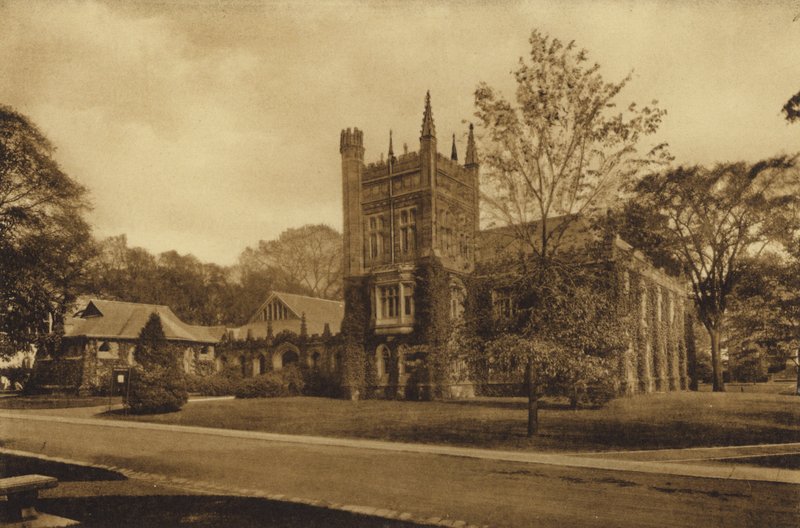 Princetoni Egyetem: Murray-Dodge Hall (f/w fotó) alkotó: American Photographer (after)