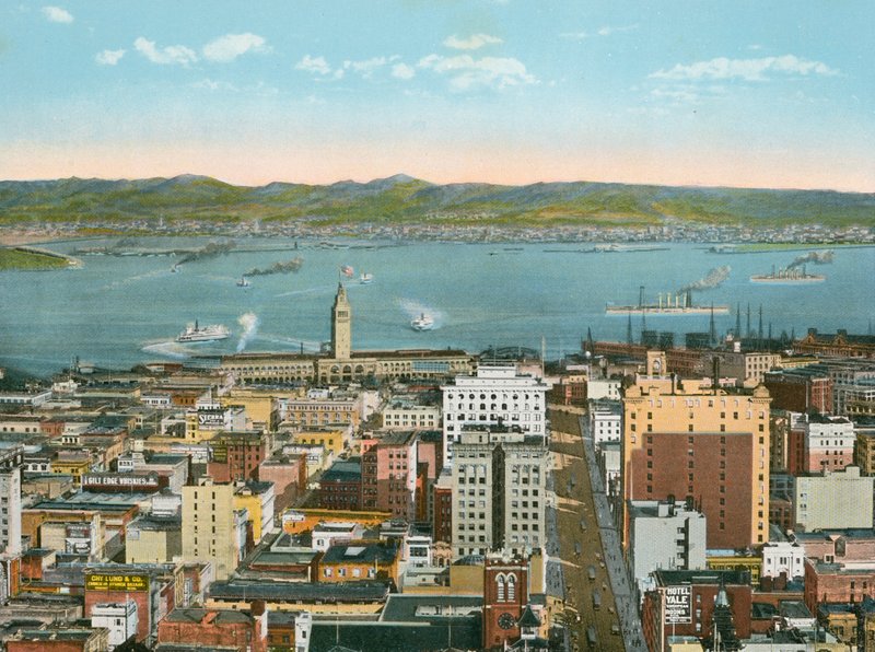 San Francisco nagykereskedelmi kerület (fotó) alkotó: American Photographer (after)