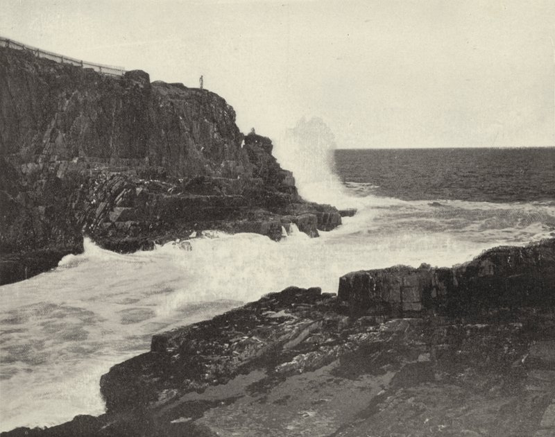 Tengeri fal, Bald Head Cliff, Maine (fekete-fehér fotó) alkotó: American Photographer (after)