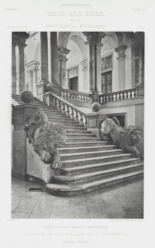 Lépcsőház a Palazzo Dell 