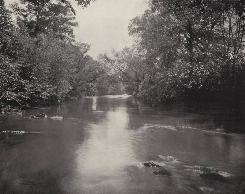 Swannanoa River, Észak-Karolina (f/w fotó) alkotó: American Photographer (after)