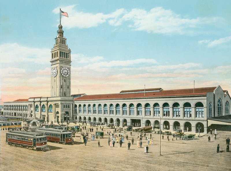 A komp épülete, a Market Street lábánál, San Francisco, Kalifornia (fotó) alkotó: American Photographer (after)