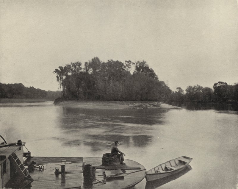 A Roanoke folyó Észak-Karolinában (f/w fotó) alkotó: American Photographer (after)