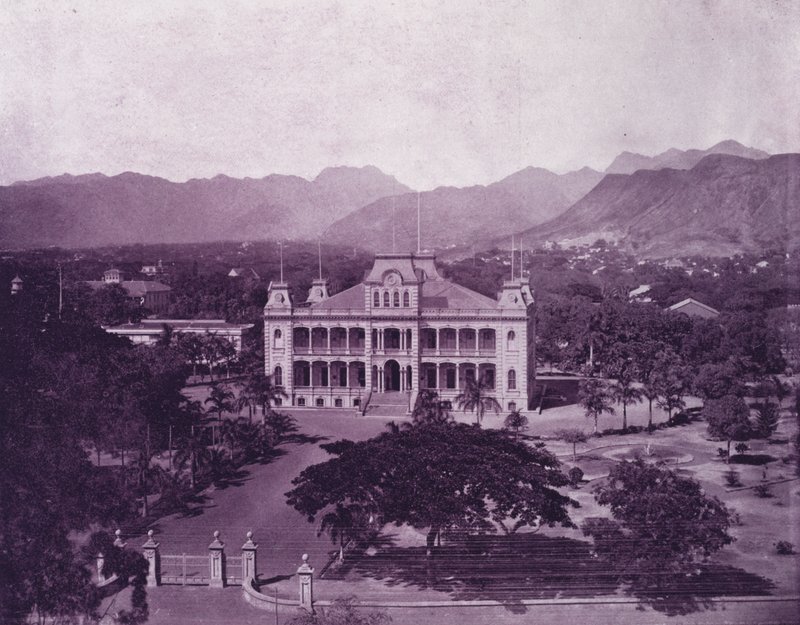 Királyi Palota, Hawaii (f/w fotó) alkotó: American Photographer (after)