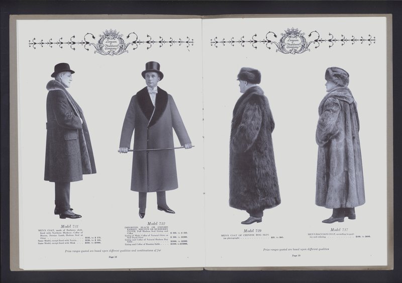 Kétoldalas terjedelem a Theatre of Fur Fashion című filmből (f/w fotó) alkotó: American Photographer (after)