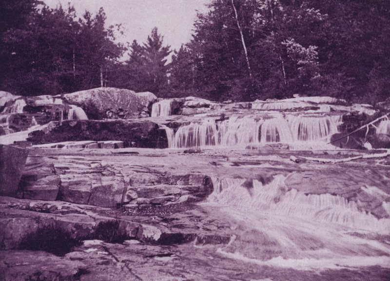 Upper Jackson Falls, Wild-Cat River, New Hampshire (f/w fotó) alkotó: American Photographer (after)