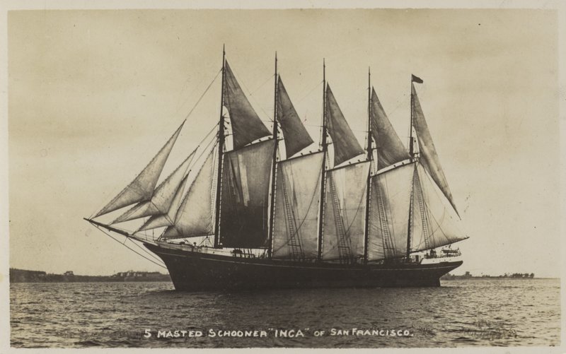5 árbocos szkúner Inca, San Francisco alkotó: American Photographer