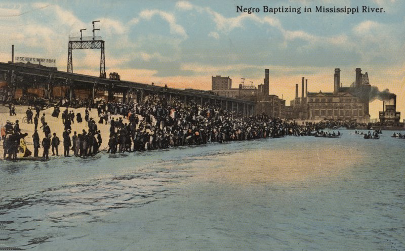 Keresztelő afroamerikai, Mississippi folyó (fotó) alkotó: American Photographer