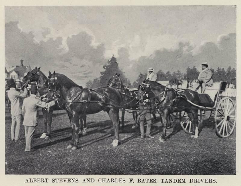 Albert Stevens és Charles F Bates, Tandem Drivers (f/w fotó) alkotó: American Photographer