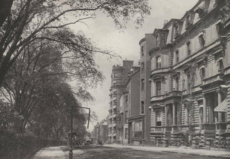 Boston: Beacon Street (fekete-fehér fotó) alkotó: American Photographer